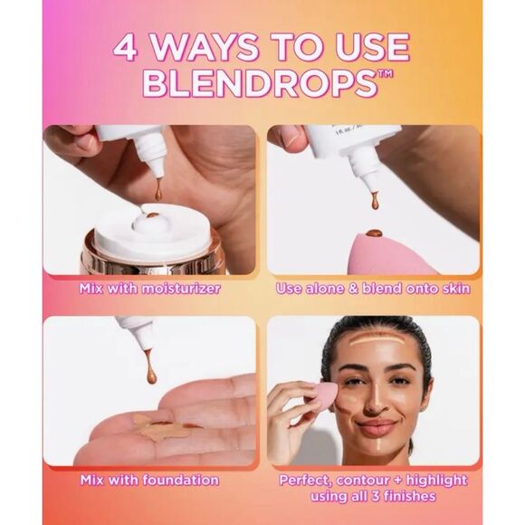 BeautyBio - NWTIB -  Bronzing Blendrops Broad Spectrum SPF 40. 1 fl. oz. - Picture 6 of 13